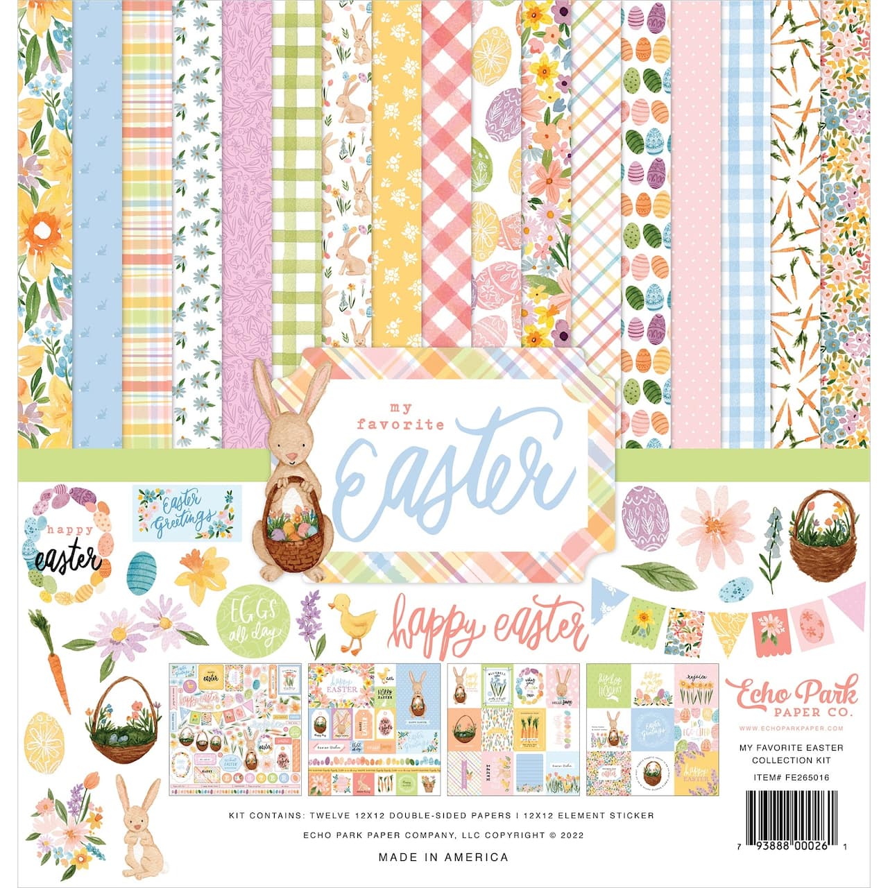Echo Park™ Paper Co. My Favorite Easter Collection Kit, 12" x 12"